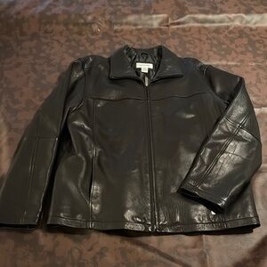 Calvin Klein Collection Black Leather Jacket